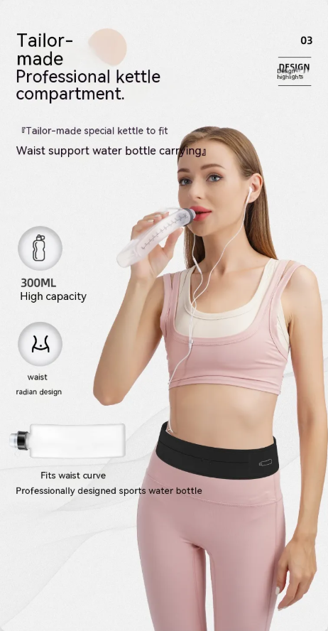 Performance Running Belt + Hydration Flask