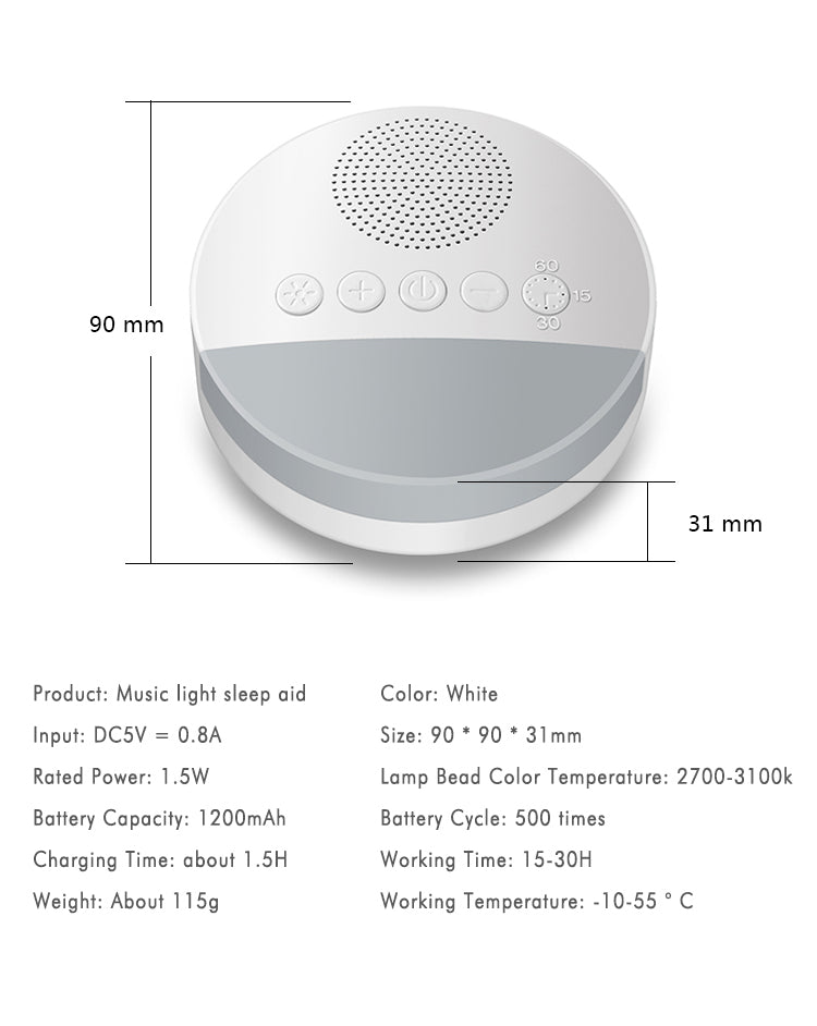 Sleep Sound Machine + Ambient Night Light
