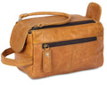Full-Grain Leather Grooming Dopp Kit