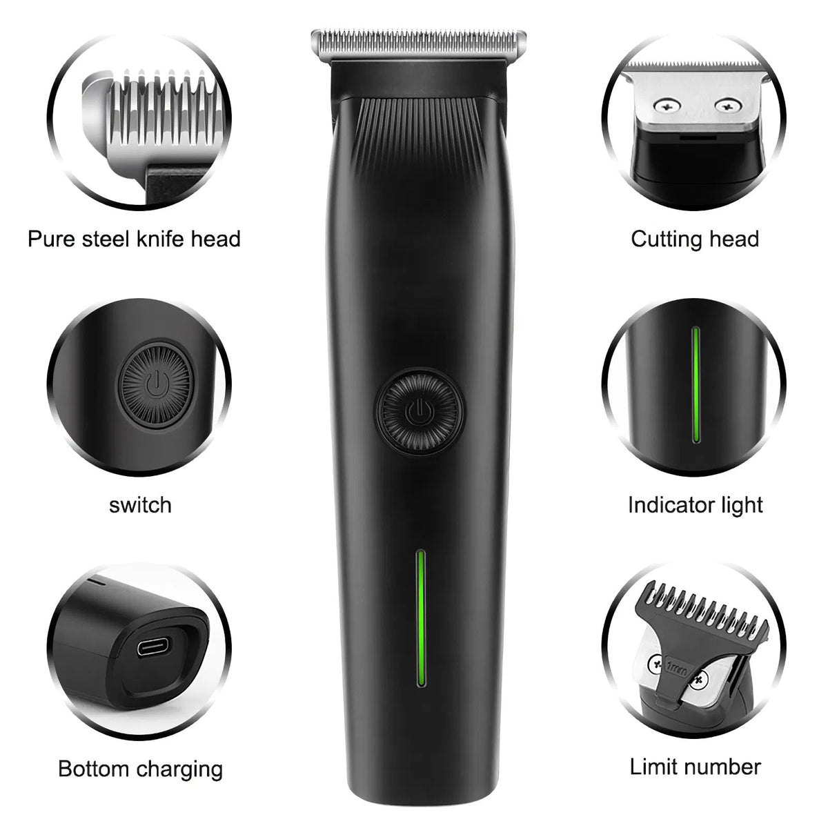 3-in-1 Performance Grooming Trimmer — Black